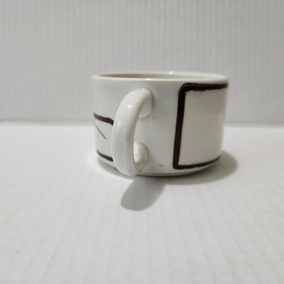 Salins France Decor Inalterable Retro Porcelain Cup Art Deco Roses - Picture 2 of 7